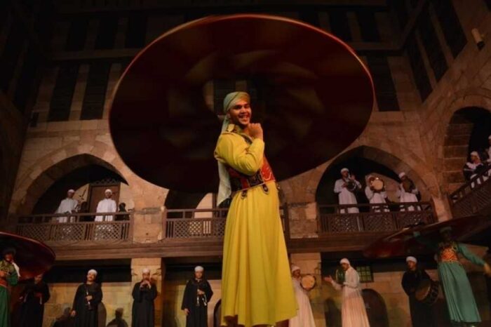 Al Tannoura egyptian heritage show at Wekalet El Ghoury
